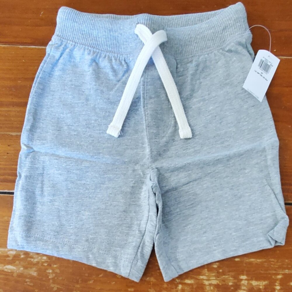 Old Navy Toddler Boy's Jersey-Knit Jogger Shorts Medium Heather Gray 2T NWT